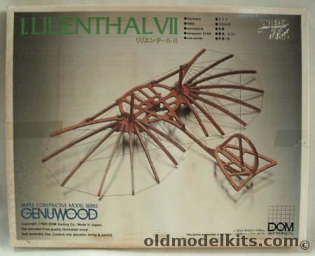 Dom Trading Lilienthal VII Glider Wooden Kit plastic model kit